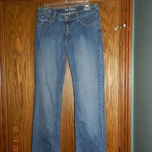 Women's Petrol "Dora" Blue w/Pink Accents Jeans
